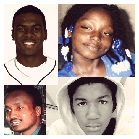Sean Bell, Aiyana Jones, Amadou Diallo, Trayvon Martin. Victims of Police Brutality & Racism